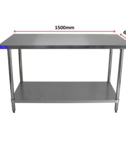 Alternative view of Stainless Steel Bench 600mm x 1500mm