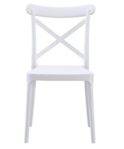 Alternative view of Cross Chair in White (PRE-ORDER)