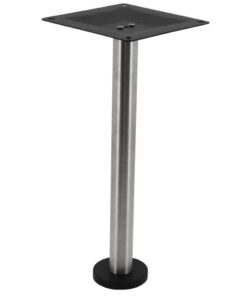 Alternative view of Bolt-In Stainless Steel Dining Table Base with Round Pole