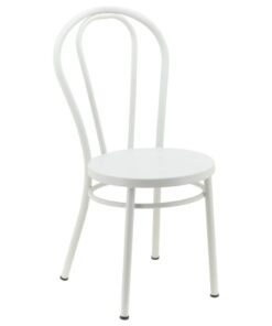 No.18 Steel Cabaret Chair in Matte White