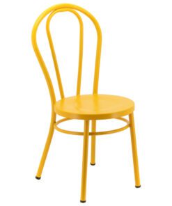 No.18 Steel Cabaret Chair in Matte Yellow