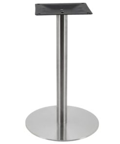 Circular Stainless Steel Dining Table Base with Round Pole