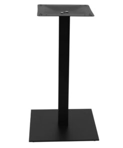 Chicago Dining Table Base in Matte Black with Square Pole