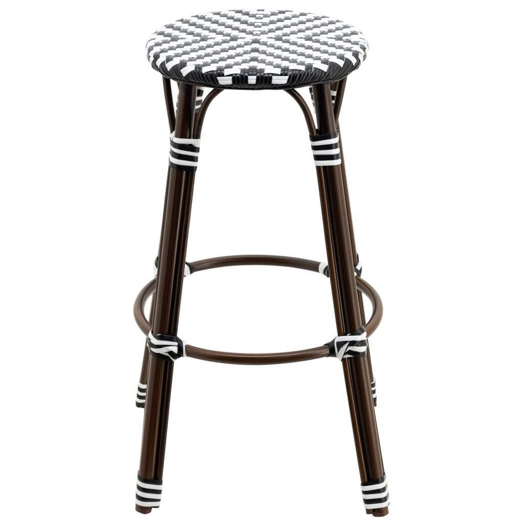 Tall Parisian Stool V Pattern Dark frame (PRE-ORDER) - Image 3