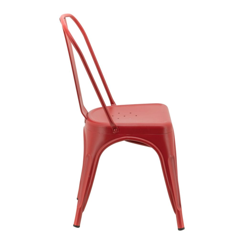 Replica Tolix Chair in Matte Red - Image 4