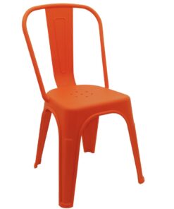 Polypropylene Replica Tolix Chair in Orange