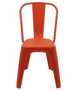 Alternative view of Polypropylene Replica Tolix Chair in Orange