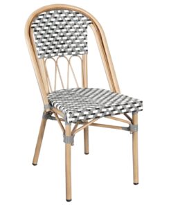 Parisian Chair Louvre Grey with Light Frame