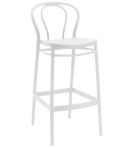Tall Broadway Stool in White