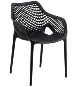 Envy Chair with Arms in Black