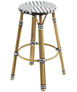 Tall Parisian Stool V Pattern light frame