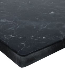 Alternative view of Alcantara Black (Marble Look) Square 800mm Isotop Plus Table Top