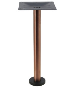 Bolt-In Stainless Steel Dining Table Base in Copper