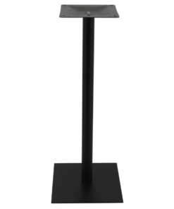 Chicago Bar Table Base in Matte Black with Round Pole