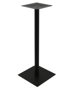 Alternative view of Chicago Bar Table Base in Matte Black with Round Pole