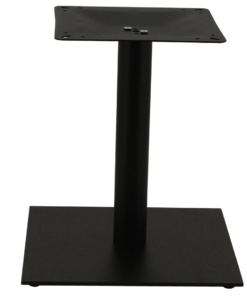 Chicago Coffee Table Base in Matte Black with Round Pole