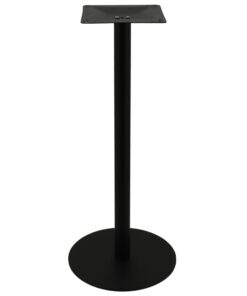 Circular Steel Bar Table Base in Matte Black