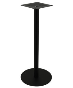 Alternative view of Circular Steel Bar Table Base in Matte Black