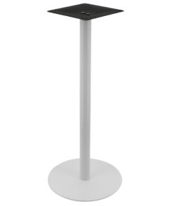 Alternative view of Circular Steel Bar Table Base in Gloss White