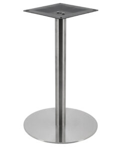 Alternative view of Circular Stainless Steel Dining Table Base with Round Pole