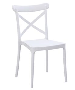 Cross Chair in White