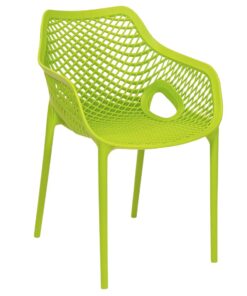 Envy Chair with Arms in Lime Green
