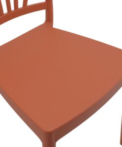 Alternative view of Garden Chair in Terracotta