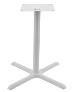 Maxwell Large Dining Table Base in Gloss White with Round Pole