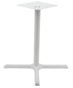 Alternative view of Maxwell Large Dining Table Base in Gloss White with Round Pole