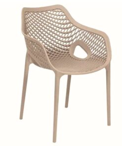 Envy Chair with Arms in Latte
