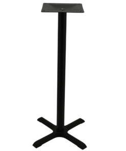 Maxwell Bar Table in Matte Black with Round Pole