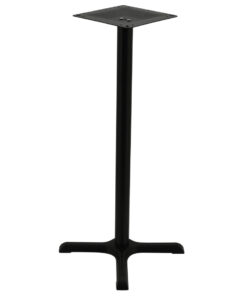Alternative view of Maxwell Bar Table in Matte Black with Round Pole