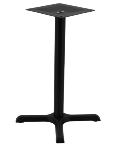 Alternative view of Maxwell Dining Table in Matte Black with Round Pole