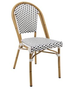 Parisian Chair in White and Black Light Frame