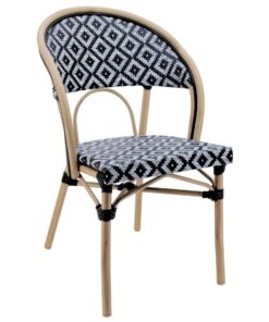 Parisian Chair Curved Diamond Pattern