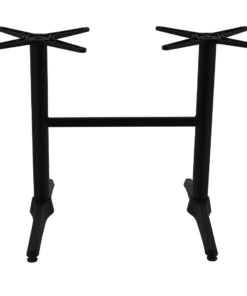 Roma Twin Aluminium Table Base in Matte Black