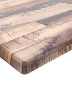 Alternative view of Rustic Maple Square 800mm Isotop Plus Table Top