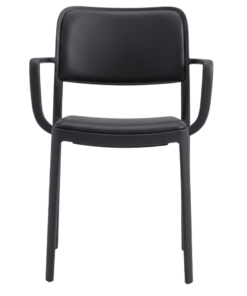 Alternative view of Arabella Waiting Room Arm Chair with PU Cushion in Black