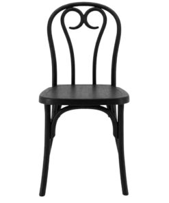 Alternative view of Polypropylene Cabaret Heart Chair in Black