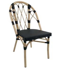 Parisian Chair Elysee Black with Light frame