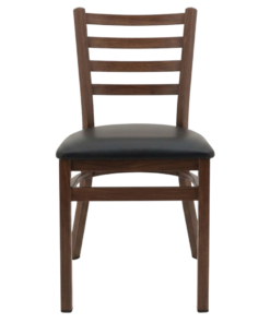 Alternative view of Steel Ladderback Chair in Walnut