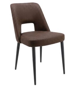 Hanover Chair in Chocolate with Black Legs