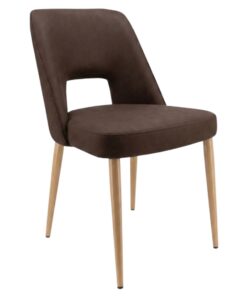 Hanover Chair in Chocolate with Oak Legs