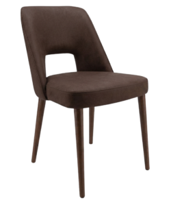 Hanover Chair in Chocolate with Walnut Legs