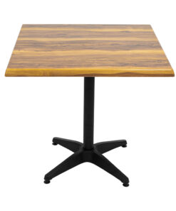 800mm Square Shesman Isotop Table Top with Black Roma Base