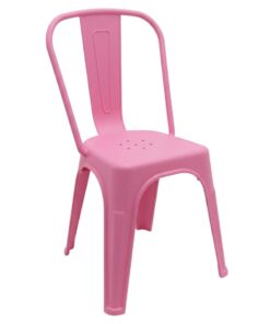 Polypropylene Replica Tolix Chair in Pink