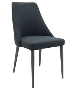 Windsor Chair in Charcoal with Black Legs