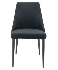 Alternative view of Windsor Chair in Charcoal with Black Legs