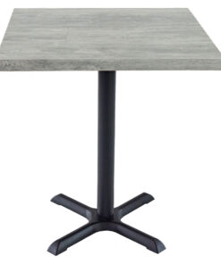 700mm Square Cement Isotop Table Top wirh Black Maxwell Base