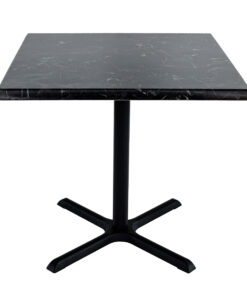 800mm Square Alcantara Isotop Table Top with Black Large Maxwell Base